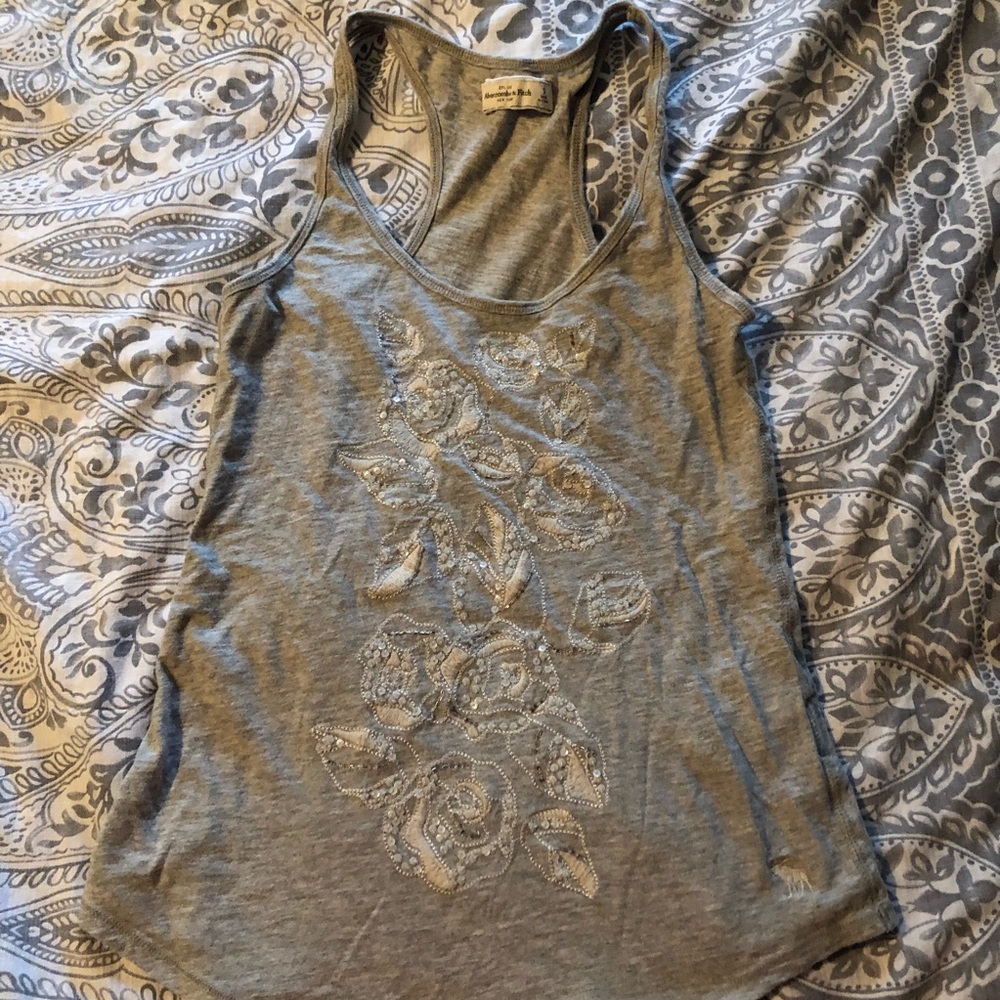 Abercrombie & Fitch Embroidered Tank Top
